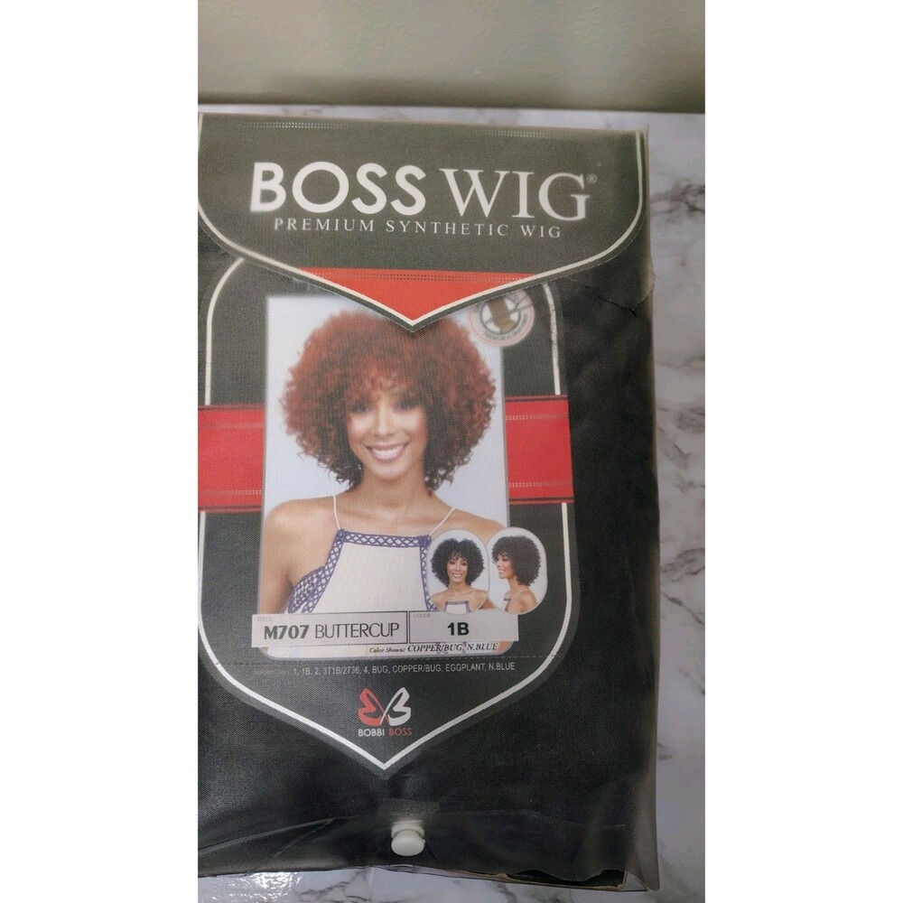 Bobbi Boss M707 Buttercup Wig 1B | New in Package | Premium Synthetic Curly Wig